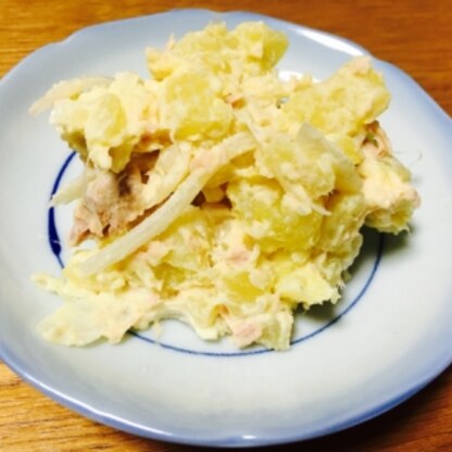 さつまいものサラダは甘くてホクホクで美味しいですよね(*^_^*)美味しかったです(^ ^)ごちそうさまでした♪